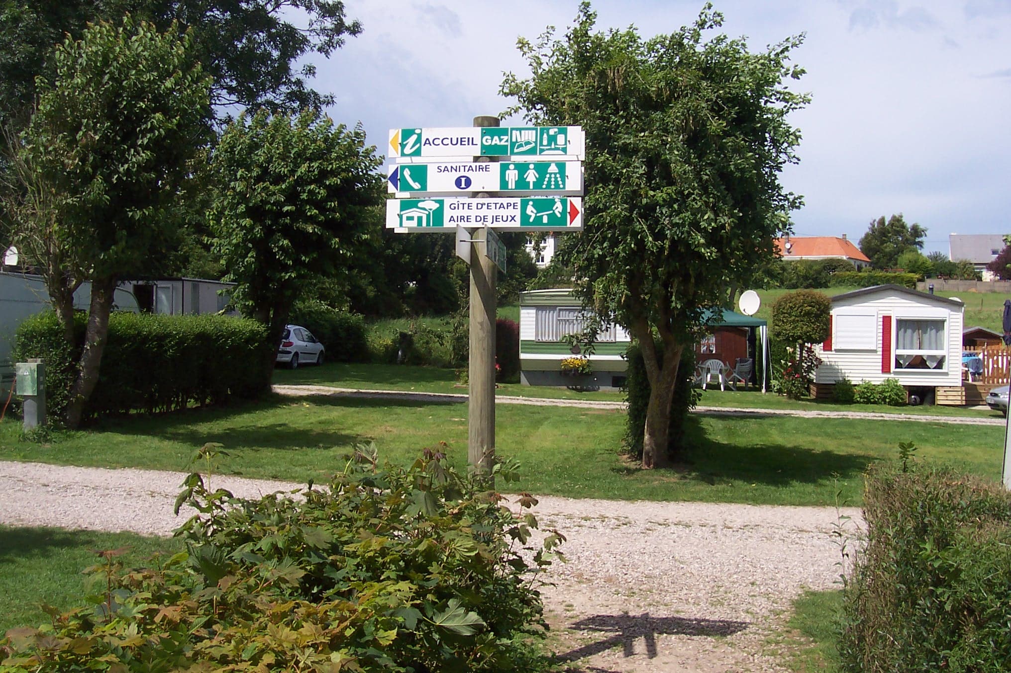 Espaços verdes do camping