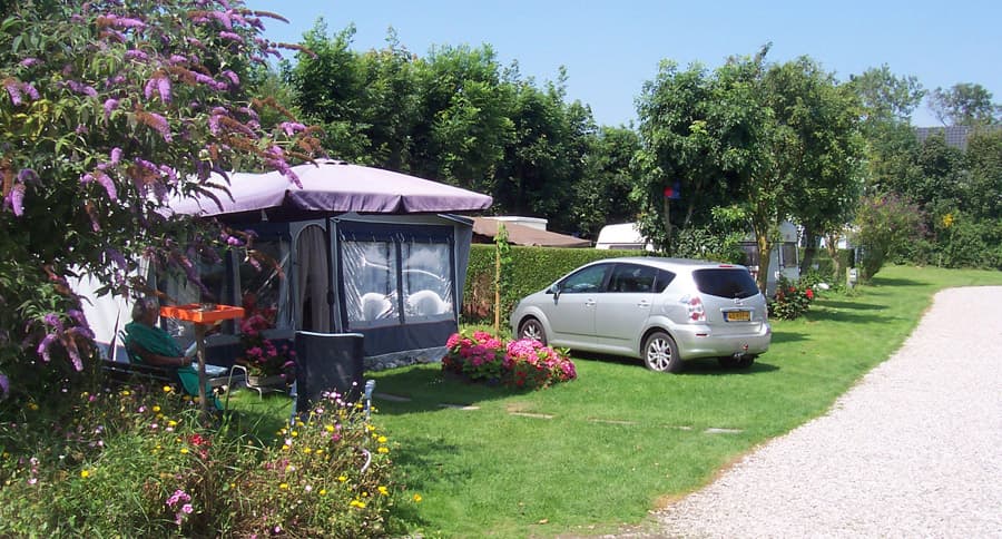 Vista do parque de campismo