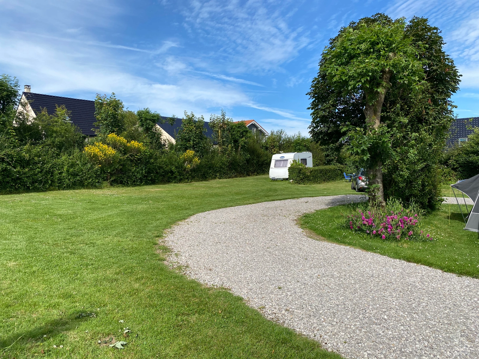 Vue panoramique du camping